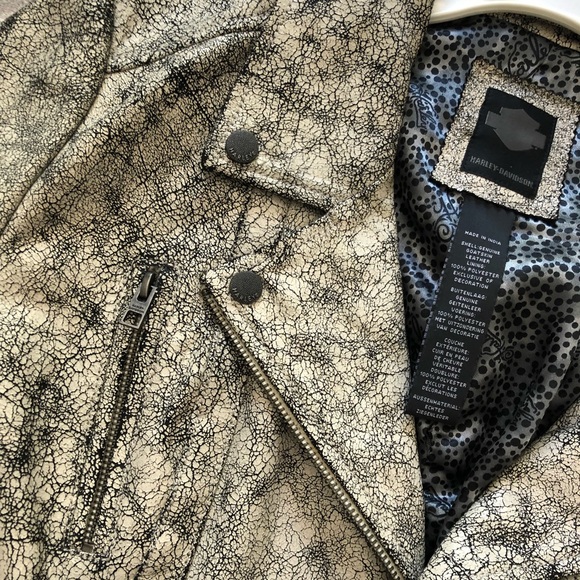 Vintage Harley Davidson Moto Jacket Goat Skin - Picture 4 of 8